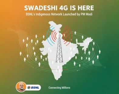 PM Modi launches BSNL’s fully indigenous 4G network, boosting digital connectivity, self-reliance, and India’s telecom revolution nationwide.