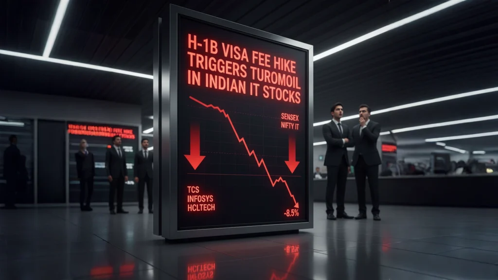 H-1B Visa Fee Hike Triggers Turmoil in Indian IT Stocks: Market Faces Severe Shock