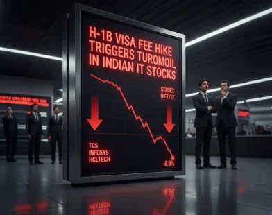 H-1B Visa Fee Hike Triggers Turmoil in Indian IT Stocks: Market Faces Severe Shock