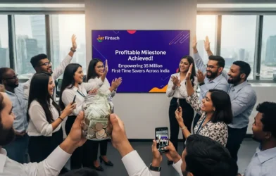 Jar Fintech Achieves Profitable Milestone, Empowering 35 Million First-Time Savers Across India