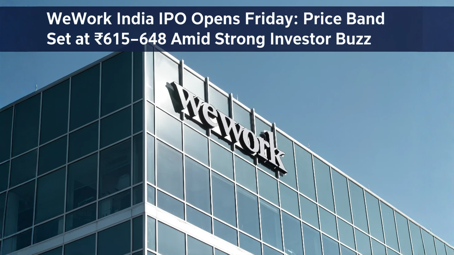 WeWork India IPO Opens Friday: Price Band Set at ₹615–648 Amid Strong Investor Buzz