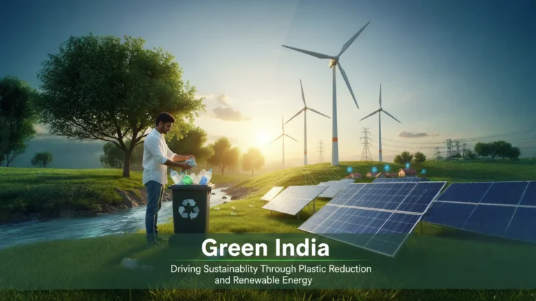 Green India: Driving Sustainability Through Plastic Reduction and Renewable Energy