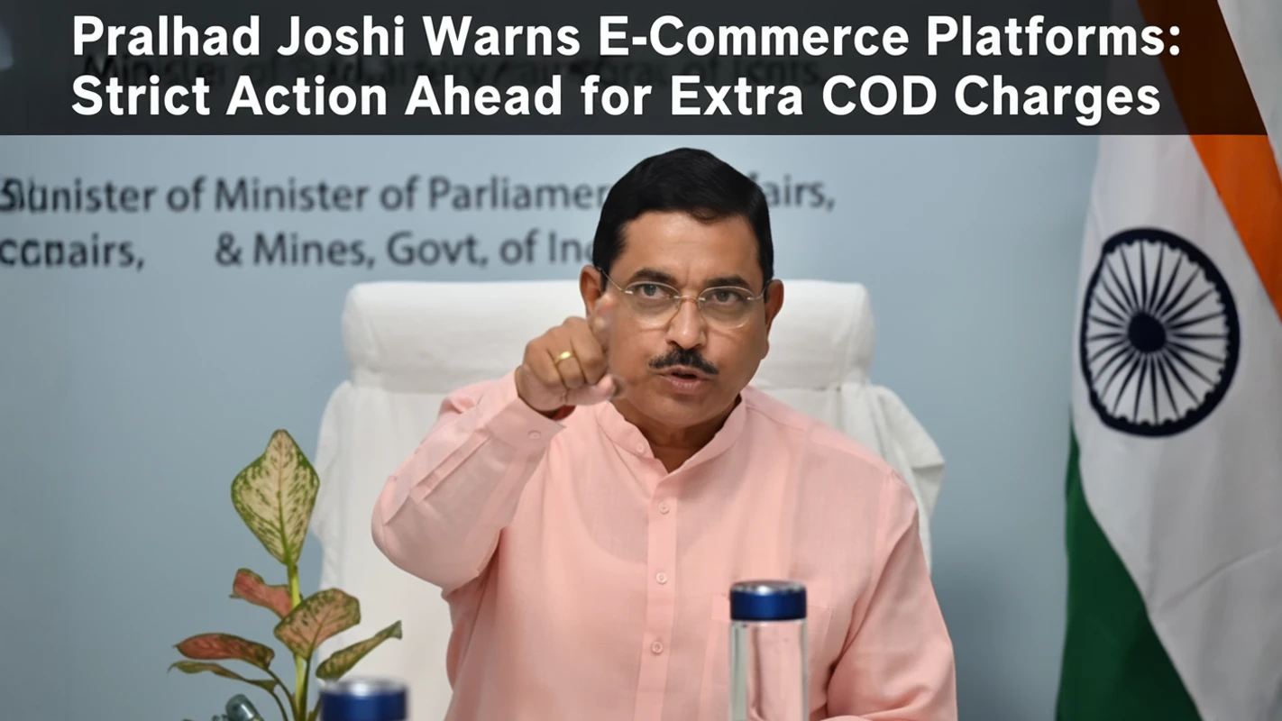 Prahlad Joshi Warns E-Commerce Platforms: Strict Action Ahead for Extra COD Charges