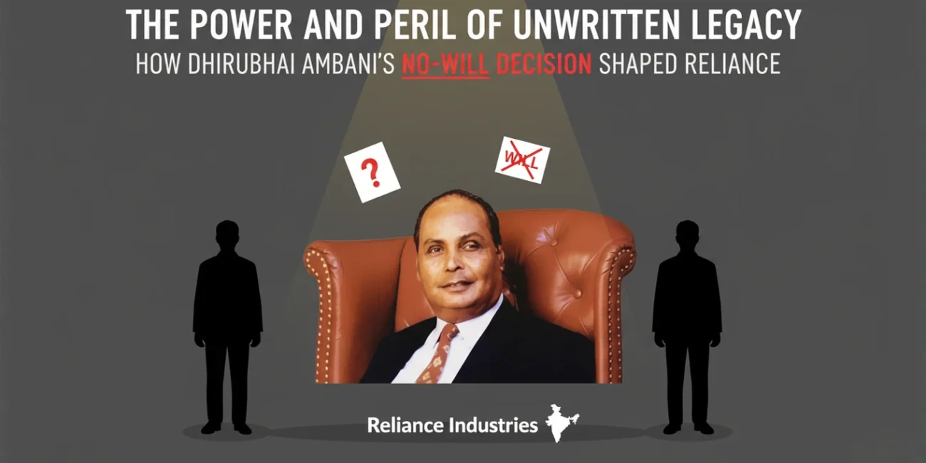 The Power and Peril of Unwritten Legacy: How Dhirubhai Ambani’s No-Will Decision Shaped Reliance