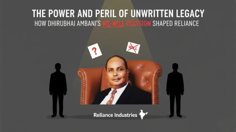 The Power and Peril of Unwritten Legacy: How Dhirubhai Ambani’s No-Will Decision Shaped Reliance