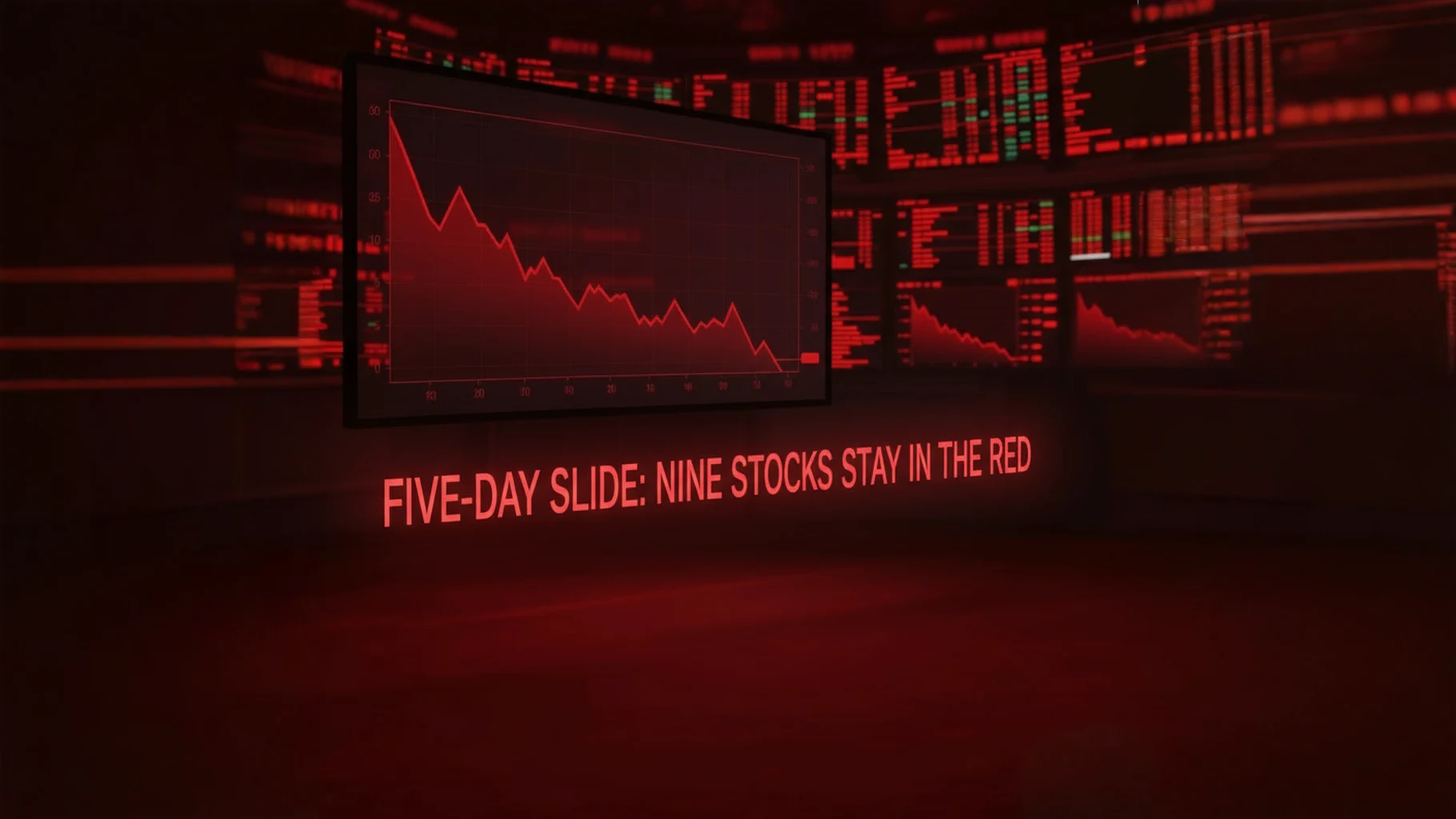Five-Day Slide: Nine Stocks Stay in the Red