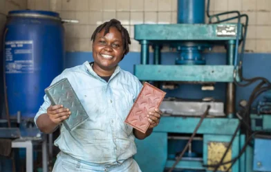 plastic waste Gjenge Makers