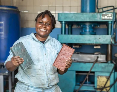 plastic waste Gjenge Makers