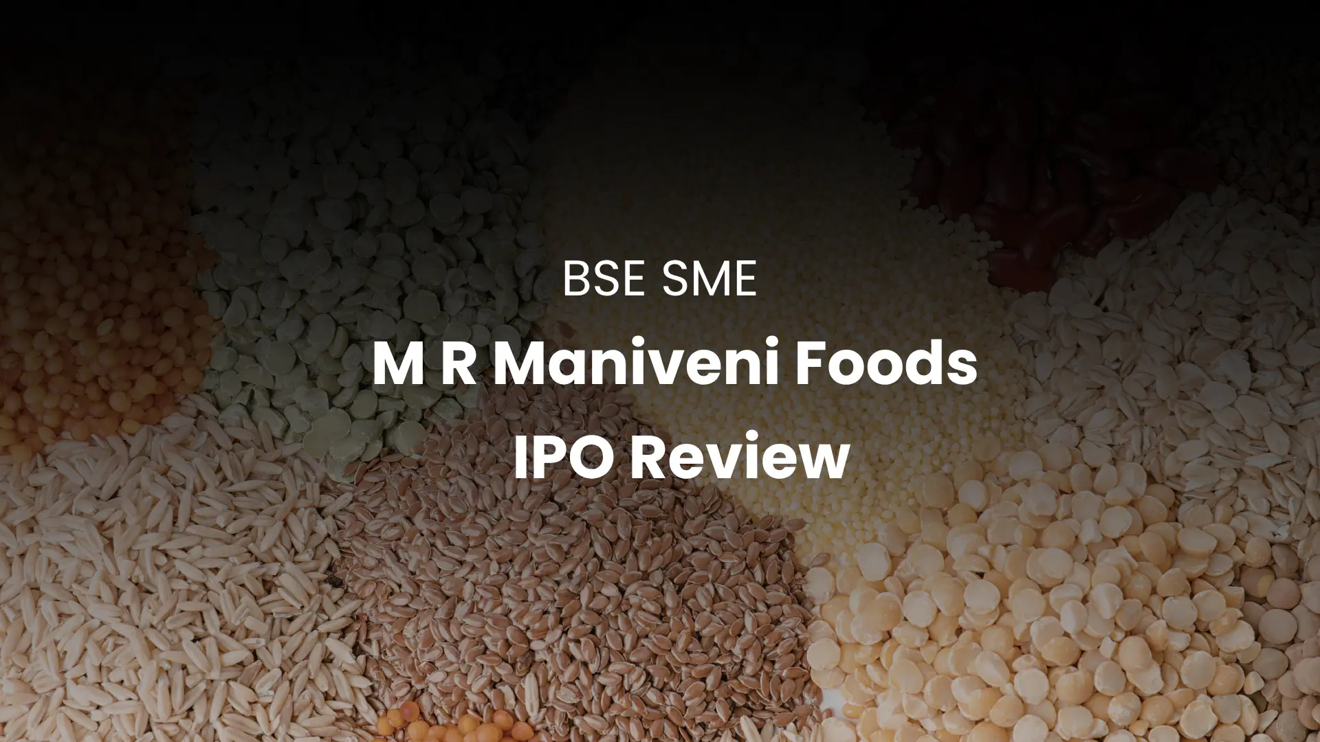 M R Maniveni Foods IPO