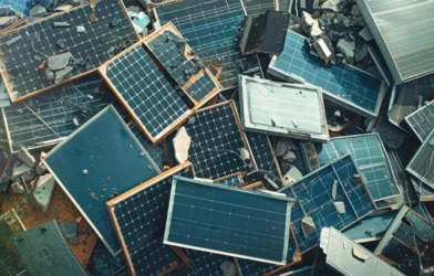 Solar panel waste in India