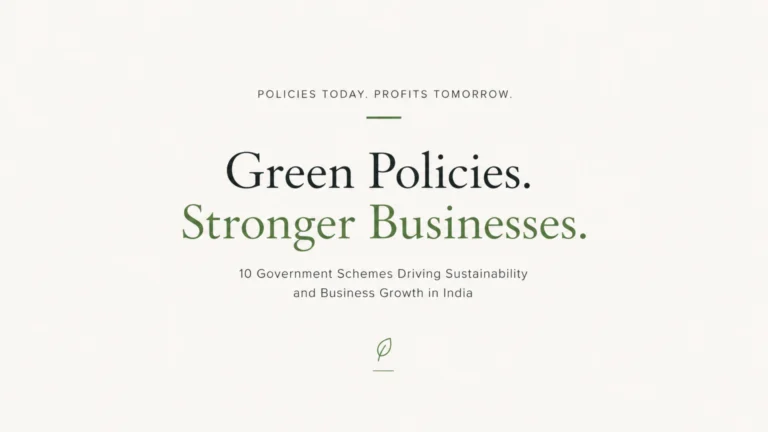 5 Sustainable Schemes by Government to enhance businesses